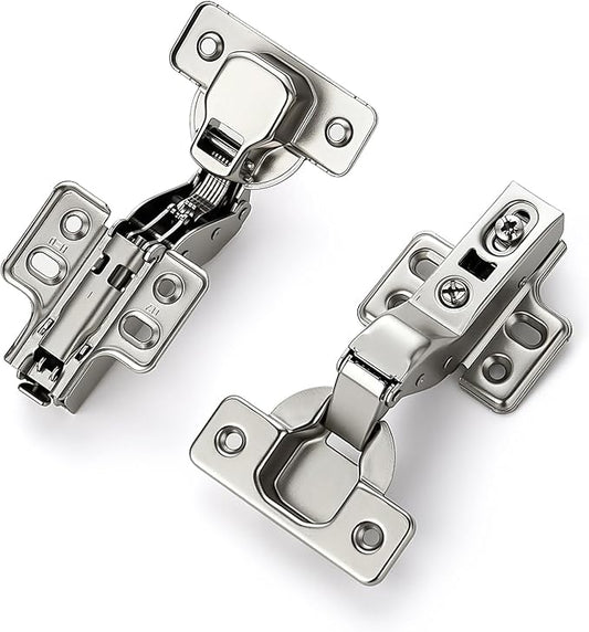 HOME EDIT 25 Pairs 50 Pack European Insert Soft Close Cabinet Hinges Concealed Kitchen Cabinet Hinges Heavy-Duty Frameless Adjustable for Cupboard Hardware