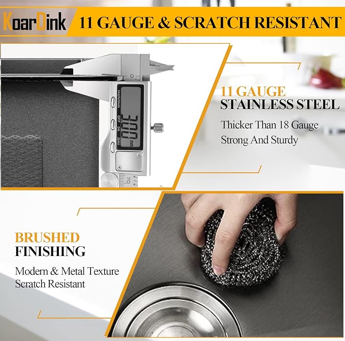 Black Kitchen Sink, Drop In Stainless Steel 30x22x8 Inch Topmount Single Bowl Bar Sink With Accessories-Stainless Grid,Strainer Basket,Soap Dispenser,Drain Assembly Set For Modern&Classic Kitchen