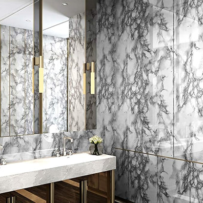 Livelynine 24 X394 Wide Marble Peel and Stick Wallpaper Kitchen Vinyl Wrap Countertop Contact Paper Waterproof Counter Top Covers Sticky Wall Paper for Bathroom Counters Laminate RV Table Desk Cover