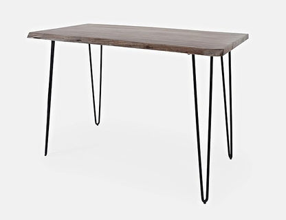 Jofran Nature's Edge 52" Farmhouse Dining Table - Solid Wood Counter Height Dining Table for Modern Homes, Slate