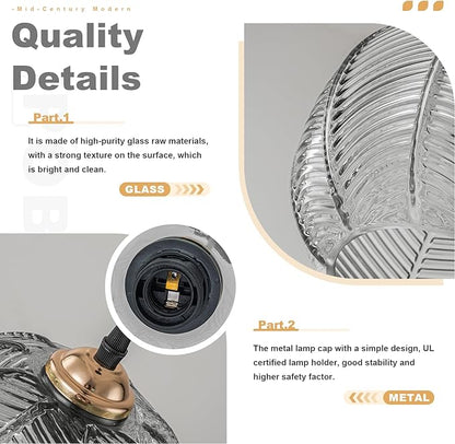 Plug in Globe Pendant Light Set of 2, Smoke Gray Glass Hanging Lights with 14.75Ft Plug in Cord, Vintage Ceiling Pendant Hanging Lamps for Living Room Bedroom Kitchen Dining Room
