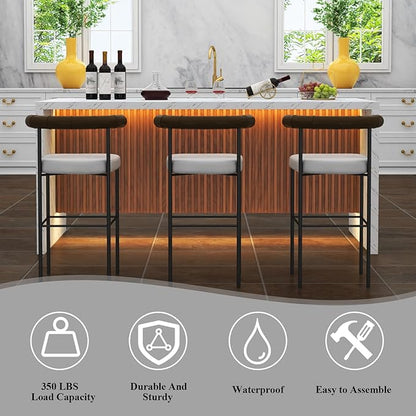 71" Large Imitation Marble Dining Table for 6-8 People, Island Table with LED Lights, Mordern Marble Stripes Kitchen Dining Table with Grille design for Dining Room, Home, Office, Living Room（white）