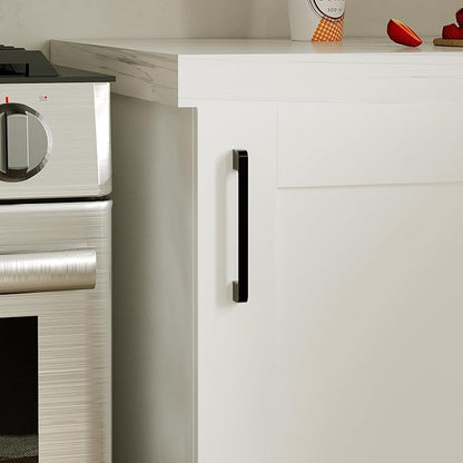Homsee 40" W Modular Kitchen Pantry with Wall Cabinet, DIY Corner Kitchen Cabinet Set Without Countertop, Modular Storage Cupboard with Bifold Door, Large Storage Set for Dining Room, White