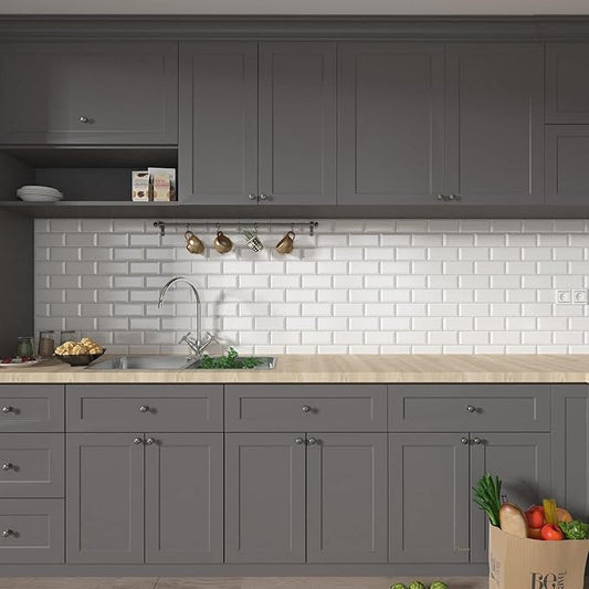 Decotalk Grey Peel and Stick Wallpaper Grey Wallpaper 17.7x120 Matte Gray Contact Paper for Cabinets Decorative Solid Color Wall Paper for Walls Removable Vinyl Self Adhesive Gray Vinyl for Bedroom