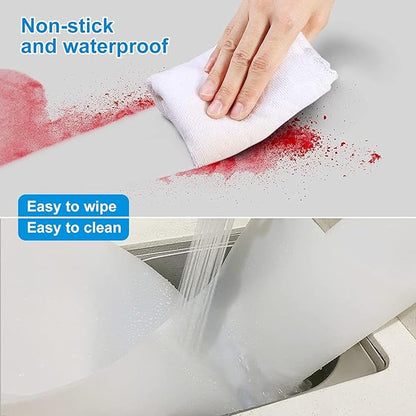AEECHY Silicone Mats for Kitchen Counter 27.5 x 16.5 Inch, 2mm Thick – Multipurpose Silicone Mat Thick Heat Resistant Mat Shipped Rolled Up Kitchen Counter Mat Nonslip Silicone Mats, Translucent