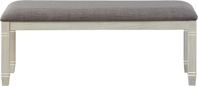 Lexicon Saratoga Dining Bench, Antique White