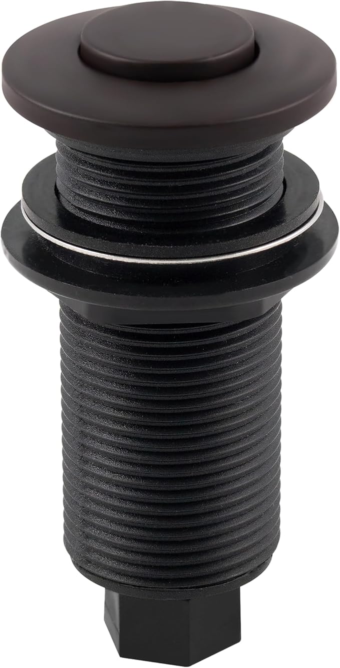 Westbrass ASB-B3-12 Sink Top Waste Disposal Replacement Air Switch Trim Only, Flush Button, Oil Rubbed Bronze