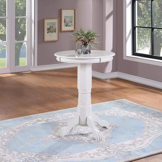 Boraam Florence Pub Table, 42-Inch, Buttermilk