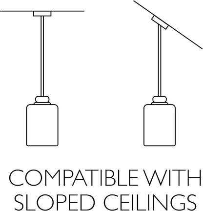 Design House 514513 Millbridge Traditional 1-Light Indoor Dimmable Mini Pendant with Alabaster Glass Shade for Kitchen island bar Bar, Oil Rubbed Bronze