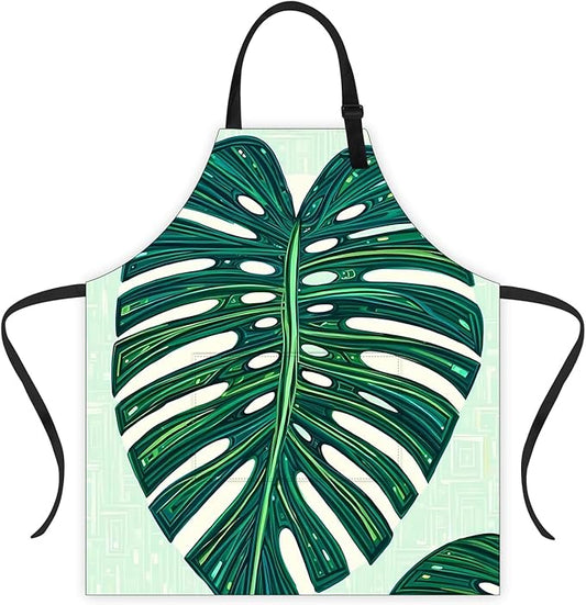 Apron Adjustable Waterproof with Two Deep Pockets Wowen men for Summer BBQ Pool Parties & Resorts