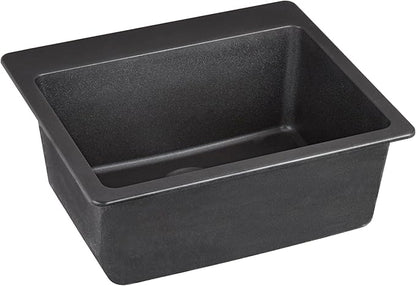 Signature Hardware 447657 Totten 25" Drop In or Undermount Single Basin Granite Composite Kitchen Sink