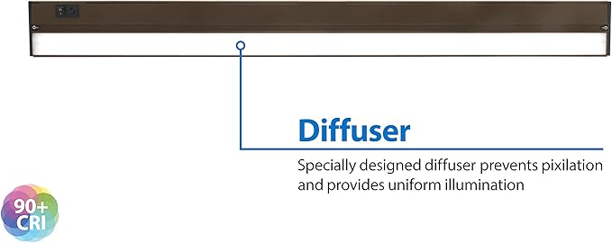 NUC-5 Series 40-inch Oil Rubbed Bronze Selectable LED Under Cabinet Light (NUC540SOB