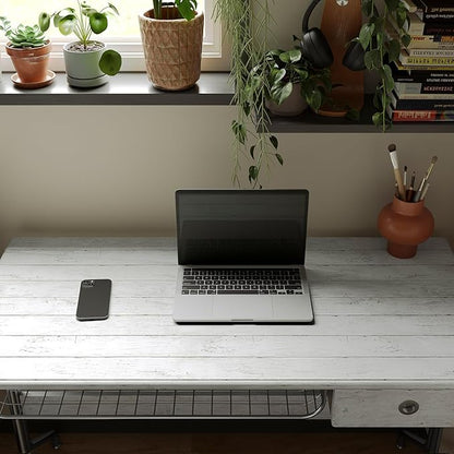 Peel and Stick Wallpaper with Tools 17.7" X 118" - White Gray Wood Contact Paper Shiplap Wall Paper Self-Adhesive Removable Decorative Wall Covering - Vintage Wood Plank Film for Home Decoration