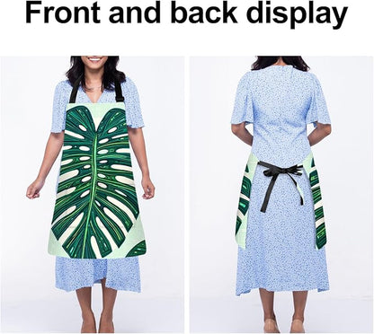 Apron Adjustable Waterproof with Two Deep Pockets Wowen men for Summer BBQ Pool Parties & Resorts