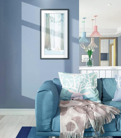 Safiyya Blue Contact Paper Grey Blue Peel and Stick Wallpaper Removable Decorative Peel and Stick Wallpaper Self Adhesive Contact Paper Vinyl Rolls for Wall 78.7"x17.7"