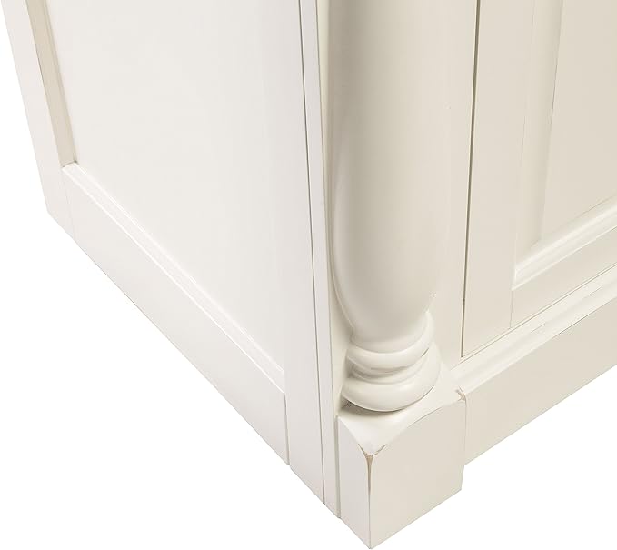 Crosley Furniture Shelby Traditional Sideboard Buffet Cabinet with Storage, White