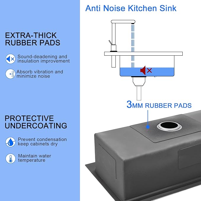 32-inch Workstation Sink Drop in, Single Faucet Hole Single Bowl Kitchen Sink 18 Gauge Stainless Steel Handmade Sink with Integrated Ledge,32"x18"x9"