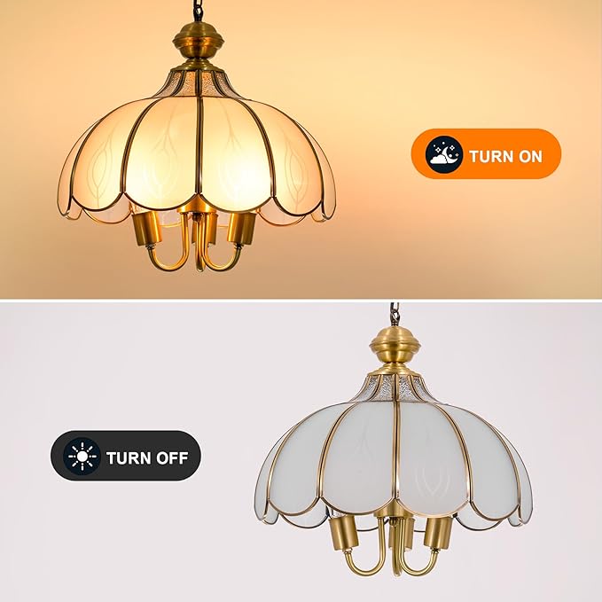 15" European-Style Palace Chandelier, 3-Light Vintage Gold Ceiling Light Fixture, Modern Gorgeous Metal Hanging Pendant Lamp for Farmhouse Dining Room Bedroom Kitchen Island