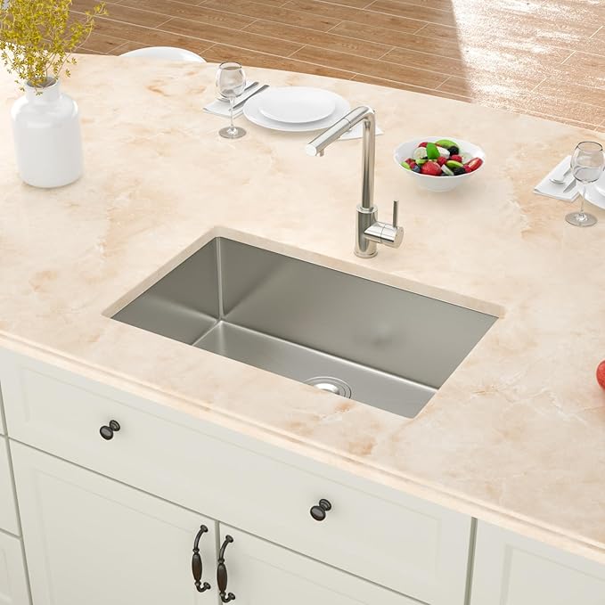 30 Inch Undermount Kitchen Sink -30x18x9 Stainless Steel Sinks Single Bowl kitchen sinks 304 18 Gauge 9" Deep Basin