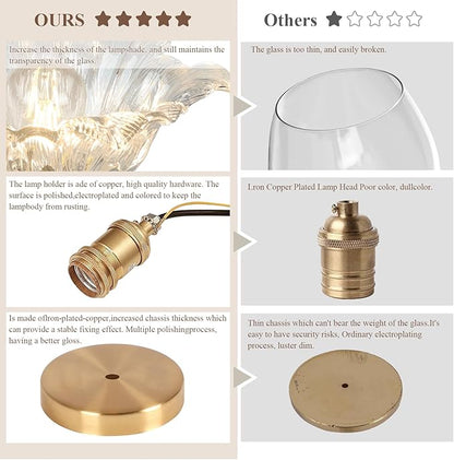 Semi Flush Mount Ceiling Light,Hallway Vintage Lights Fixture Ceiling Transparent 11" E26 Vintage Light Fixtures for Closet Hallway Kitchen Dining Room