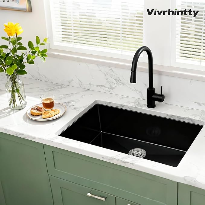 30-inch Undermount Kitchen Sink, S304 18 Gauge Stainless Steel Single Bowl Kitchen Sinks