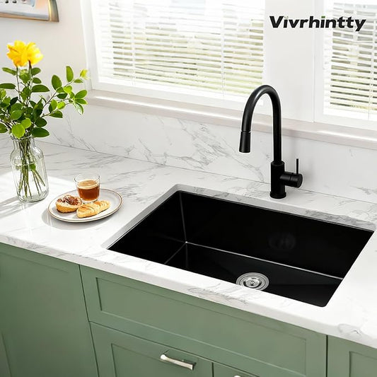 30-inch Undermount Kitchen Sink, S304 18 Gauge Stainless Steel Single Bowl Kitchen Sinks