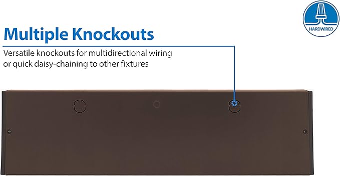 NUC-5 Series 12.5-inch Oil Rubbed Bronze Selectable LED Under Cabinet Light (NUC512SOB