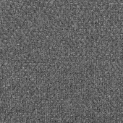 Modern Dining Chairs Set of 2 Dark Grey Upholstered Fabric Polyester with Tufted Cushion and Tapered Legs for Dining Room Kitchen Living Room