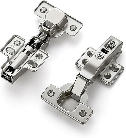 HOME EDIT 10 Pairs 20 Pack European Full Overlay Soft Close Cabinet Hinges Concealed Kitchen Cabinet Hinges Heavy-Duty Frameless Adjustable for Cupboard Hardware
