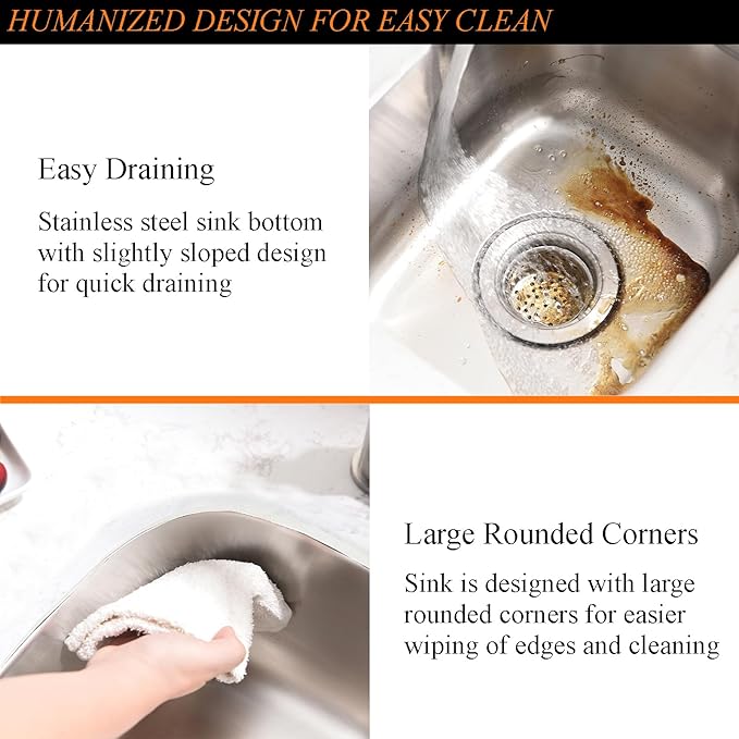 Stainless Steel Undermount Bar Sink-Bokaiya 15x12 Inch Small Undermount Sink Wet Bar Prep Sink 16 Gauge Outdoor Rv Single Bowl Kitchen Sink with Dish Grid