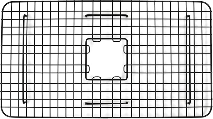 SinkSense Wren 27" x 15" Kitchen Sink Bottom Grid, Matte Black