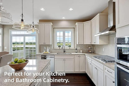DecoBasics (4 PCS) Full Overlay Soft Close Cabinet Hinges for Kitchen Cabinets - 105° Face Frame Concealed Cabinet Door Hinge -3 Way Adjustability -Clip on Plate & Matching Screw 4 Easy Installation