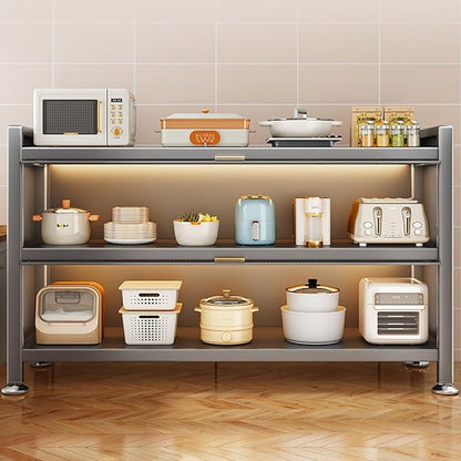 Metal Table Prep Table, Kitchen Island with Storage, with Flip Door, Kitchen Work Table, for Restaurant, Business, Warehouse, Home, Kitchen, Garage (Size : 85x36x100cm/33x14x39in)
