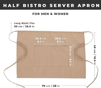 Chef Works Unisex Half Bistro Server Apron