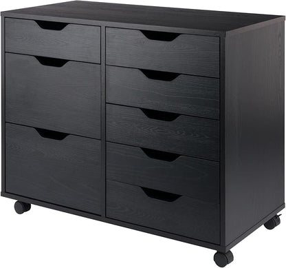 Winsome Halifax Mobile Storage Cabinet with Doors & Drawers, Stylish & Functional Home Storage Cabinet for Filing, Kitchen Organization, Moveable Furniture for Office, Dorms, Apartments