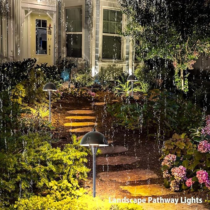 Arrownine Low Voltage Pathway Lights,Replaceable G4 LED Path Lights Outdoor Landscape Lighting Driveway Walkway Garden Yard Light Oil Rubbed Bronze Warm White Pack of 2
