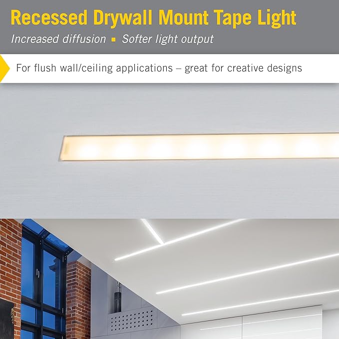 Armacost Lighting Wide Surface Mount LED Tape Light Accessory Pack, Grey 960007
