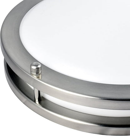 LUXRITE LED Flush Mount Ceiling Light, 10 Inch, Dimmable, 4000K Cool White, 1000 Lumens, 14W Ceiling Light Fixture, Energy Star & ETL - Perfect for Kitchen, Bathroom, Entryway, and Closet