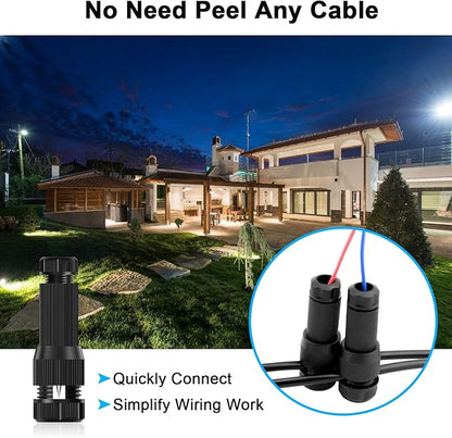 36 Pack Low Voltage Landscape Light Wire Connector Outdoor 14-20 Gauge Cable Connectors for Landscape Path Lights Work with Malibu Paradise Moonrays and More