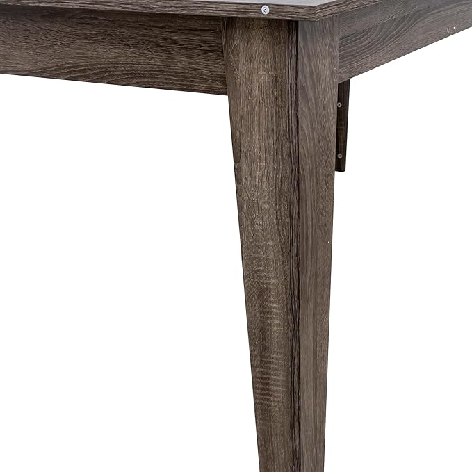 Extendable Dining Table for 6-10 Person, 106.3 in Wooden Dining Room Table, Modern Farmhouse Large Expandable Kitchens Table for Gatherings, Meeting, Dinner Office Dark Oak