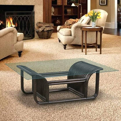 Dulles Glass 24X48 inch Rectangular Glass Table Top - Tempered - 1/4" Thick Glass Surface, Safe Flat Polished, Eased Corners, Multipurpose for Dining Table, Patio, Coffee and End Table