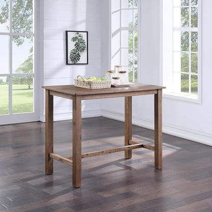 Boraam Sonoma Pub Table - Barnwood Wire-Brush