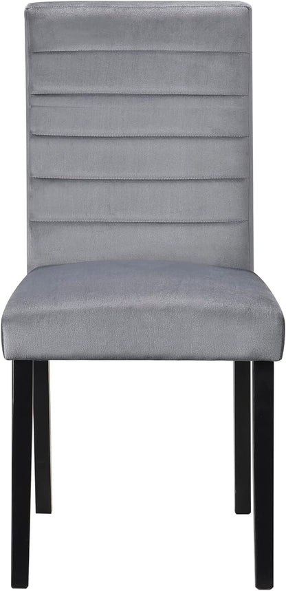 Lexicon Clover Dining Chair (Set of 2), Gray
