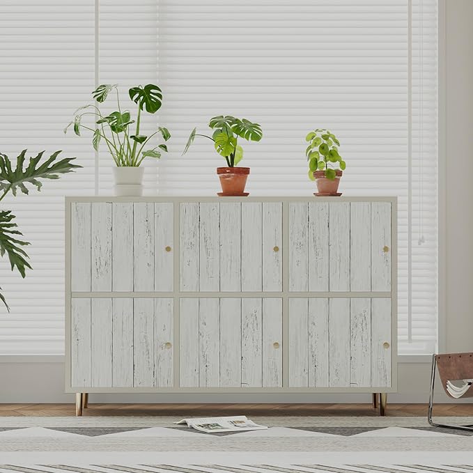 Peel and Stick Wallpaper with Tools 17.7" X 118" - White Gray Wood Contact Paper Shiplap Wall Paper Self-Adhesive Removable Decorative Wall Covering - Vintage Wood Plank Film for Home Decoration