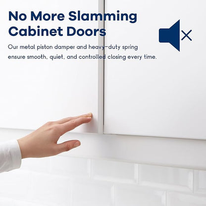 60 Pack 1/2'' Overlay Face Frame Soft Close Hidden Cabinet Hinges, 105 Degree 3D Adjustable Clip On Plate Concealed Kitchen Cupboard Door Hinges with Screws