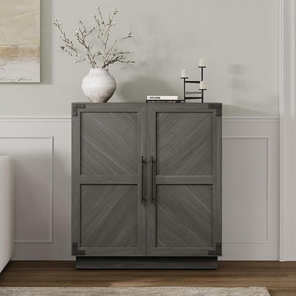 SICOTAS Sideboard Buffet Cabinet with Storage – Large Farmhouse Credenza with Doors & Adjustable Shelves for Living Room, Entryway