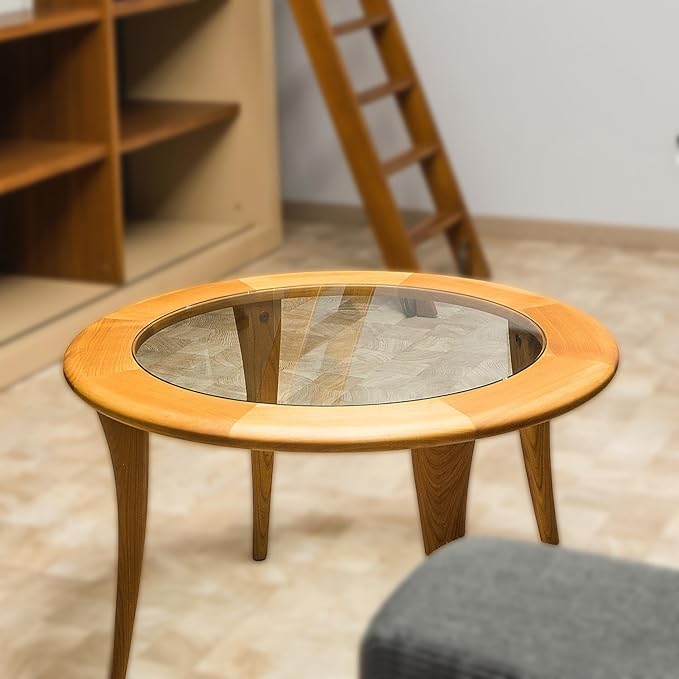 16 Inch Round Tempered Flat Polished Edge Glass Table Top -1/2” Thick Round Glass Table Top–Heavy Duty, Dining, Coffee, and Office Tables by Fab Glass and Mirror
