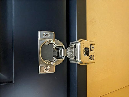 Soft Close 1-1/4" Overlay Cabinet Hinge Cabinet Kitchen Hardware Kitchen Cabinet Door Hinges with Screws 105 Degree 6 Ways 3 Cam Adjustment