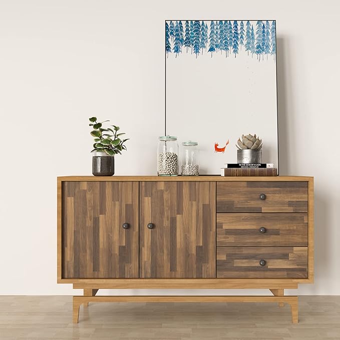 CRE8TIVE Brown Butcher Block Contact Paper 24"x118" Shiplap Peel and Stick Wallpaper Wood Contact Paper for Countertops Cabinets Waterproof Self Adhesive Wood Plank Vinyl Wrap for Kitchen Furniture