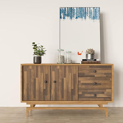 CRE8TIVE 24"x354" Brown Butcher Block Contact Paper for Countertops Peel and Stick Wood Wallpaper Shiplap Waterproof Self Adhesive Faux Wood Grain Decorative Vinyl Paper for Kitchen Cabinets Counters